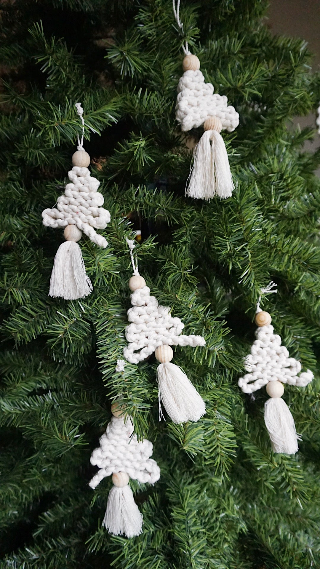 ARBOLITO NAVIDEÑO - Ornamento Navidad Macramé