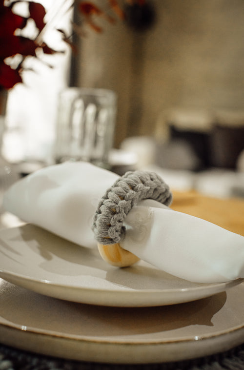 BAYU - Set Servilletero Macramé