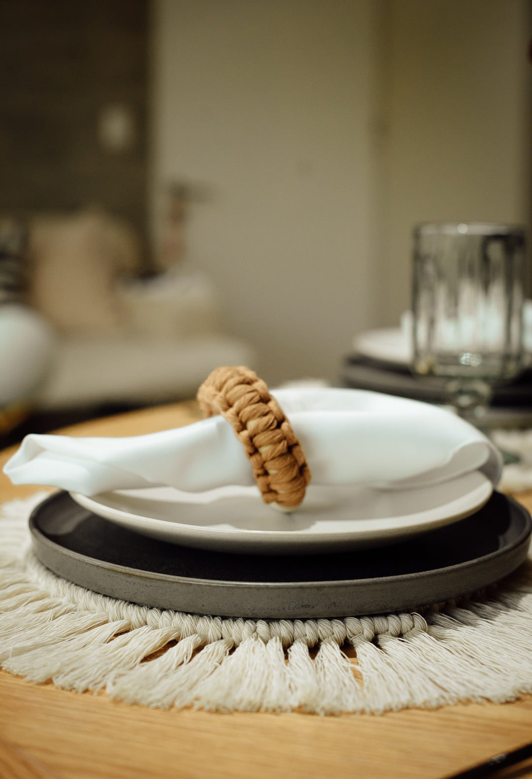 BAYU - Set Servilletero Macramé