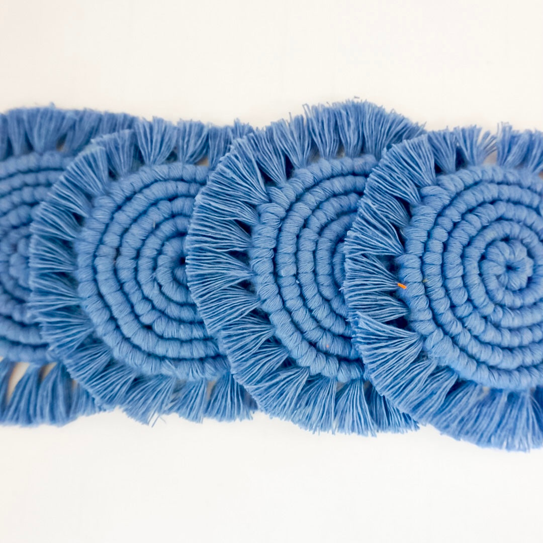 ACACIA - Portavasos Macrame (4 pza.)