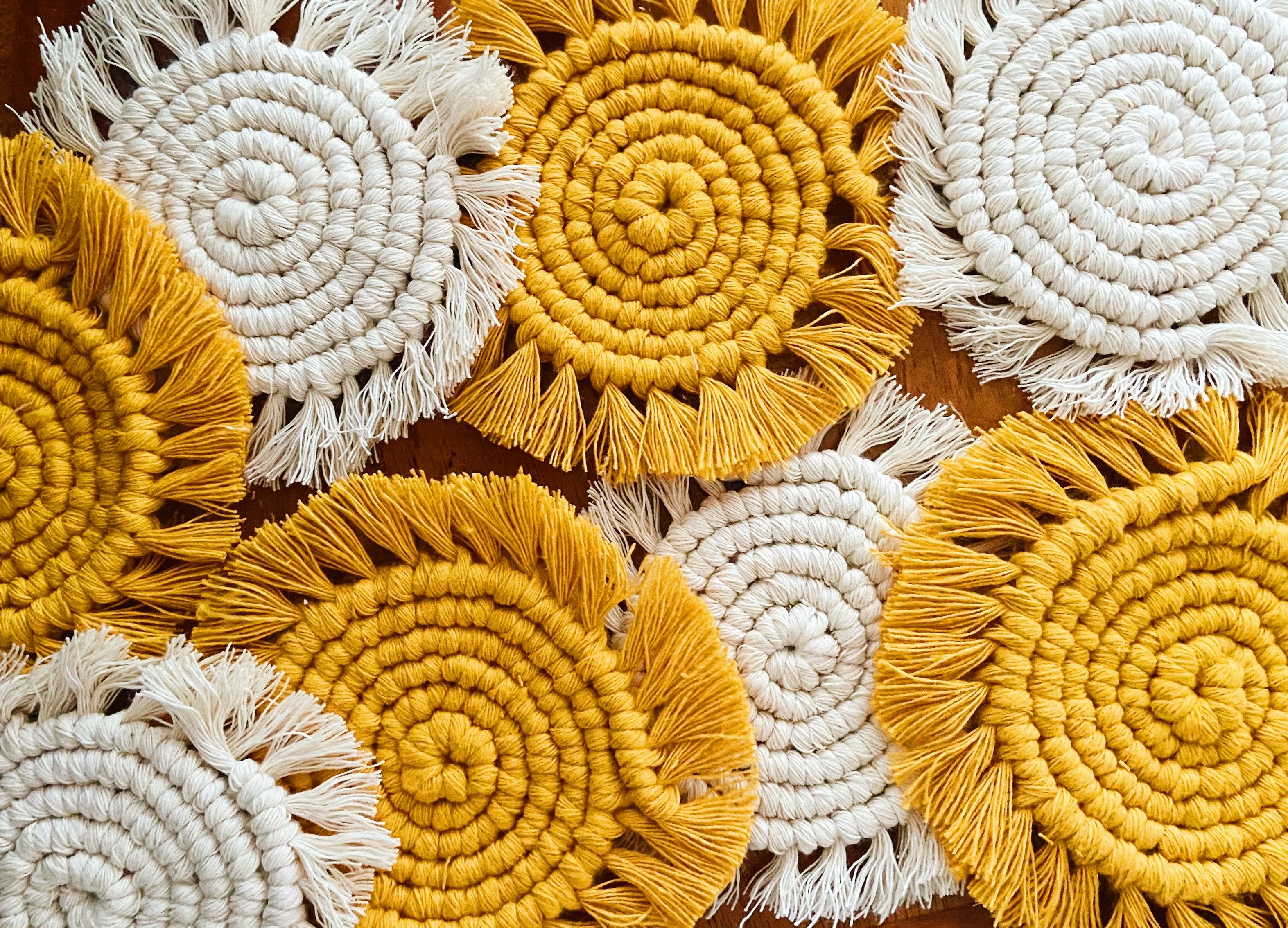 ACACIA - Portavasos Macrame (2 pza.)