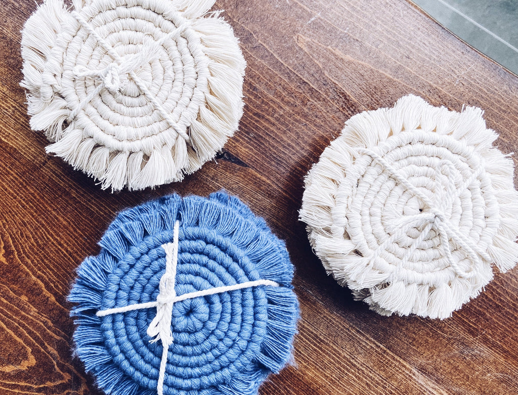 ACACIA - Portavasos Macrame (2 pza.)