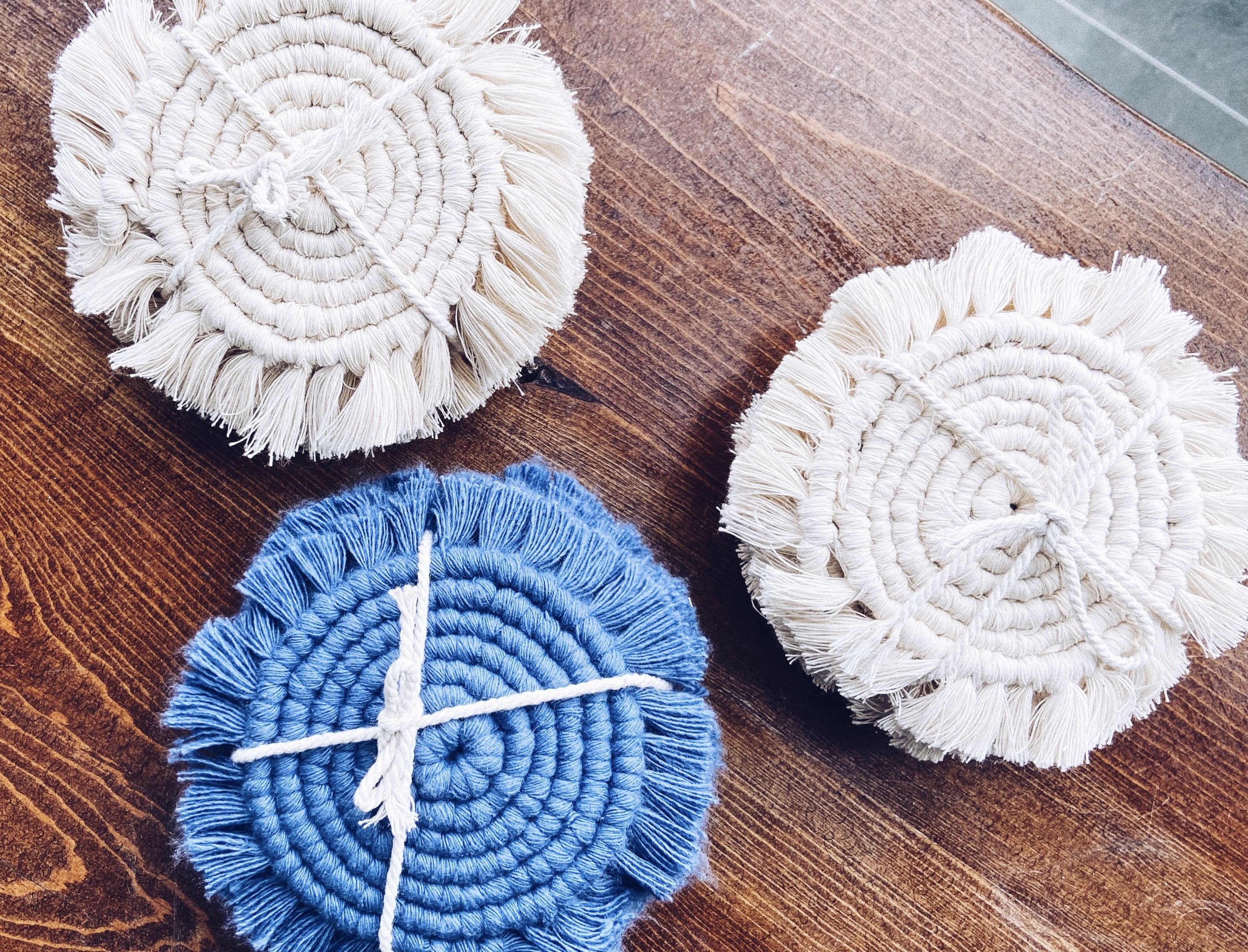 ACACIA - Portavasos Macrame (2 pza.)