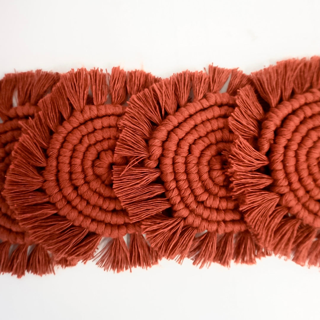 ACACIA - Portavasos Macrame (4 pza.)