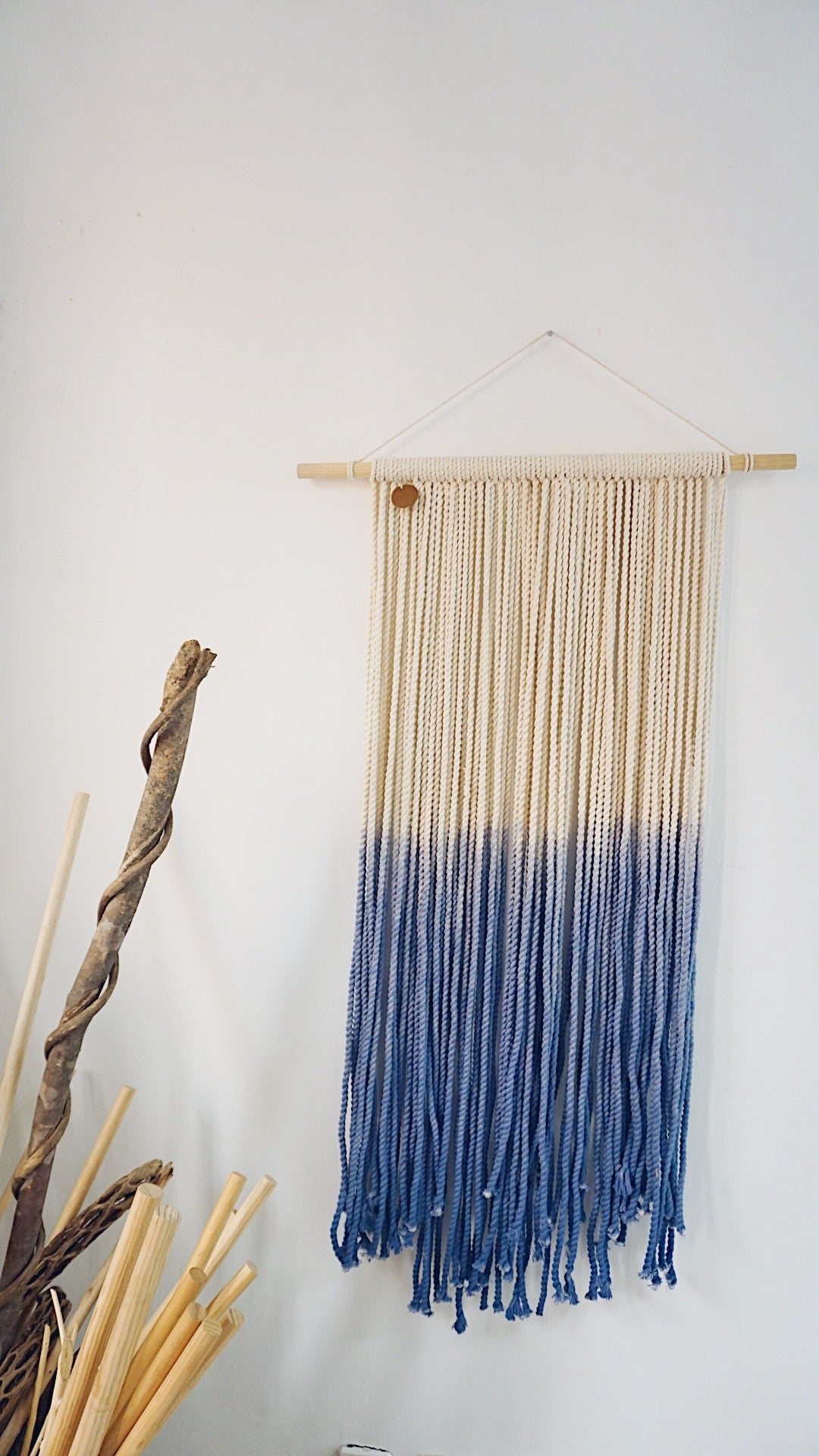 GAIA - Tapiz Macrame Teñido Grande