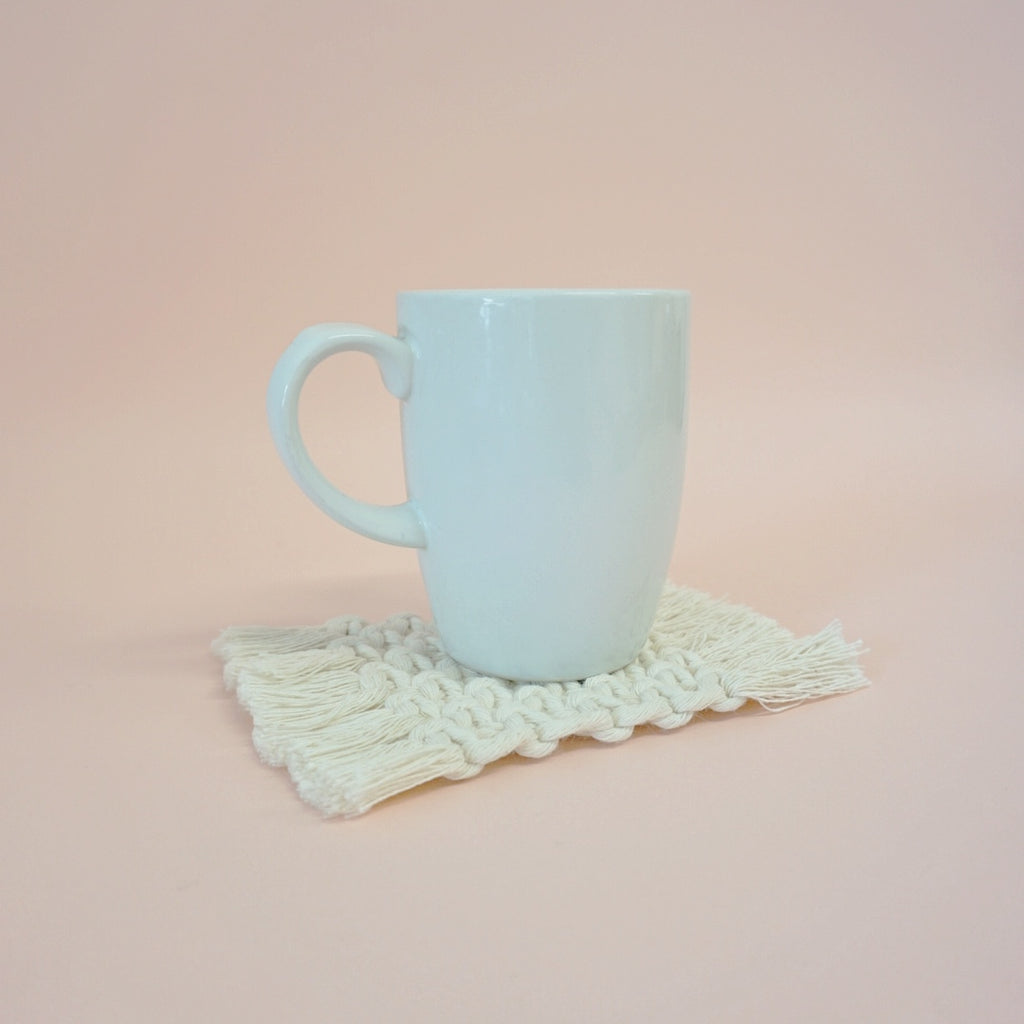 HORTENSIA - Portavasos Macrame (4 pza.)