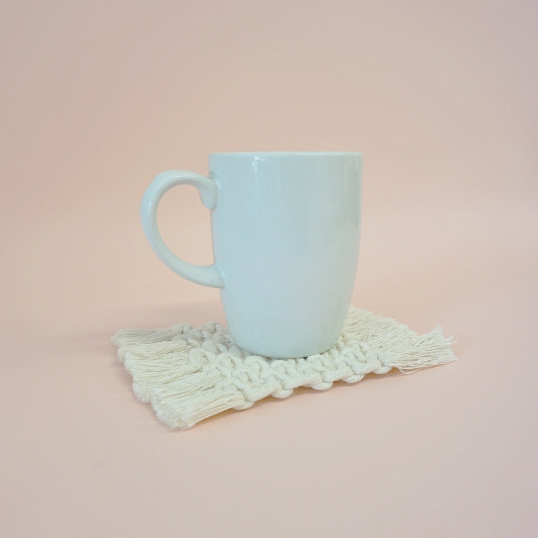 HORTENSIA - Portavasos Macrame (4 pza.)